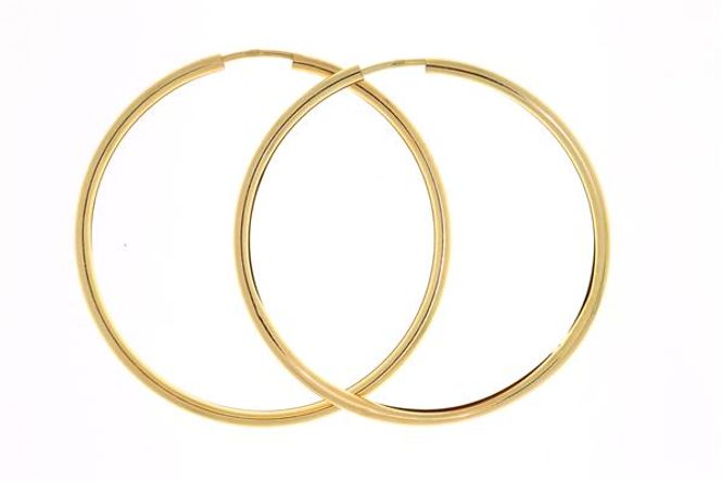 Hovedbilde Sølv øreringer, forgylt 20mm