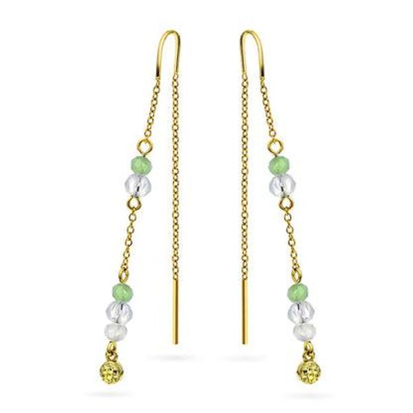 Hovedbilde Fairy øredobber i forgylt 925 ...