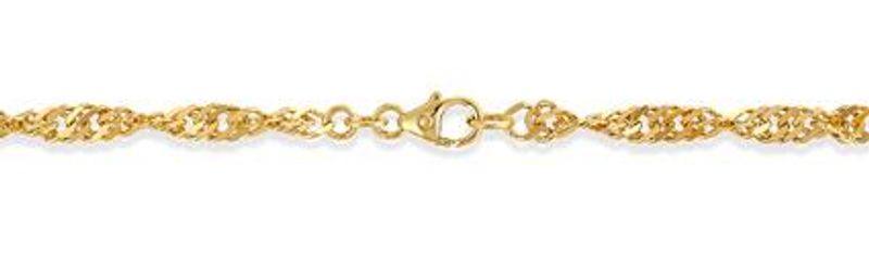 Singapore gull armbånd 3,4mm