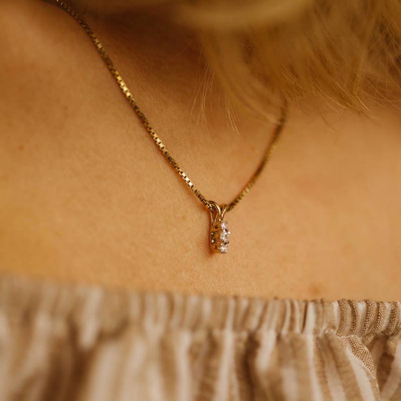 Emma gull anheng, 0,08ct