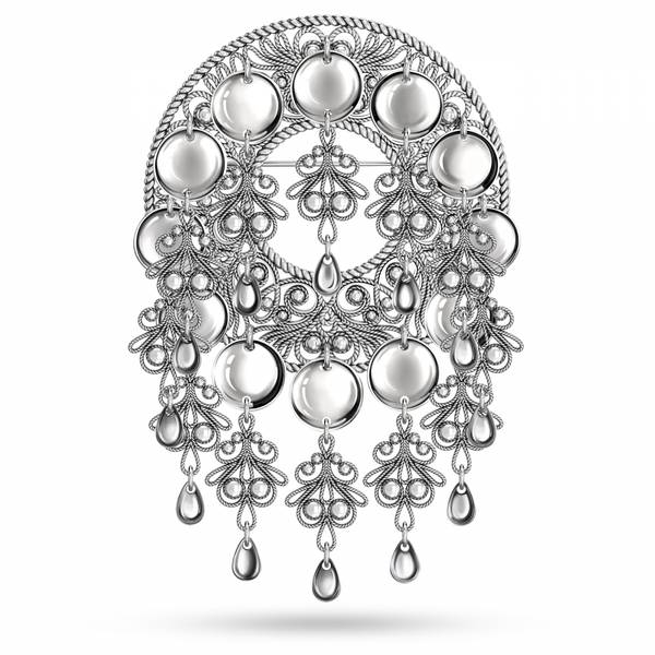 Hovedbilde Ingrid sølje med heng 60mm