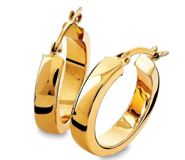 Hovedbilde Gull øreringer 20mm