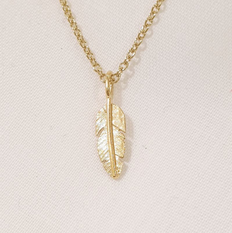 Feather anheng, forgylt mini