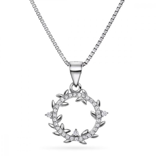 Hovedbilde Sølvsmykke Krans med zirkonia