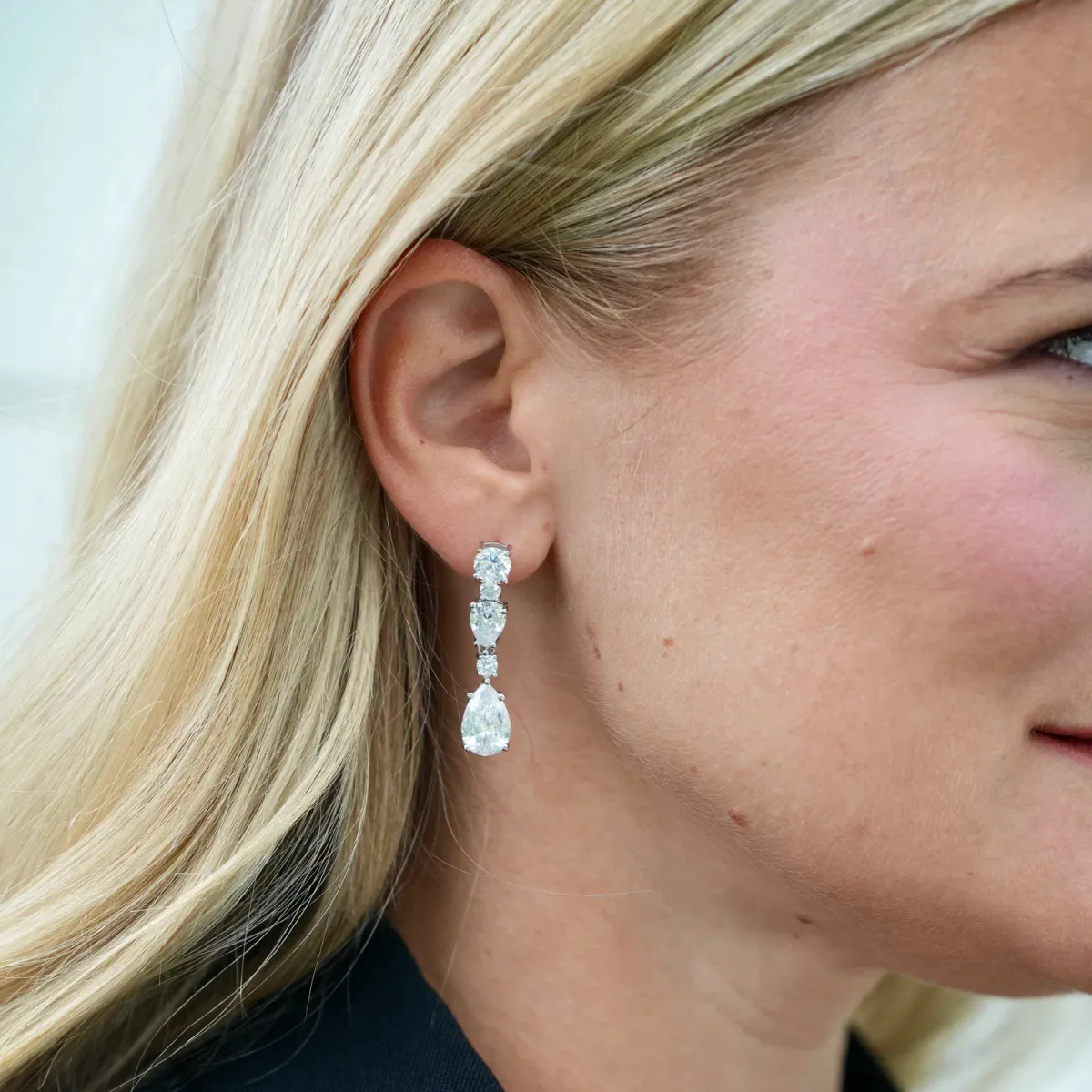 Sandra Lyng Diva Drop ørepynt sølv