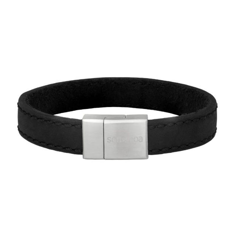 Son Of Noa Armbånd i sort skinn