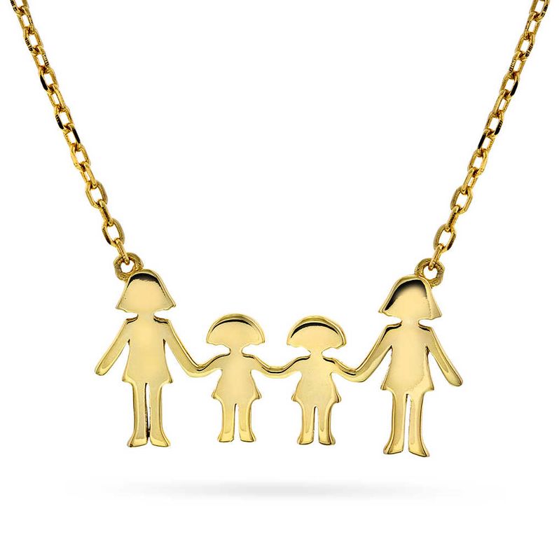 Familie smykke, mor og 2 jenter