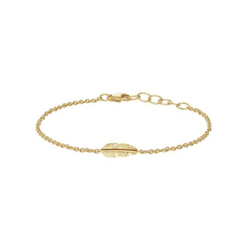 Feather armbånd, mini forgylt