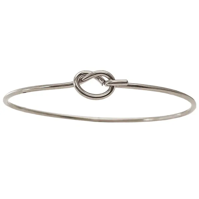 Hovedbilde Armring med knute rhodinert
