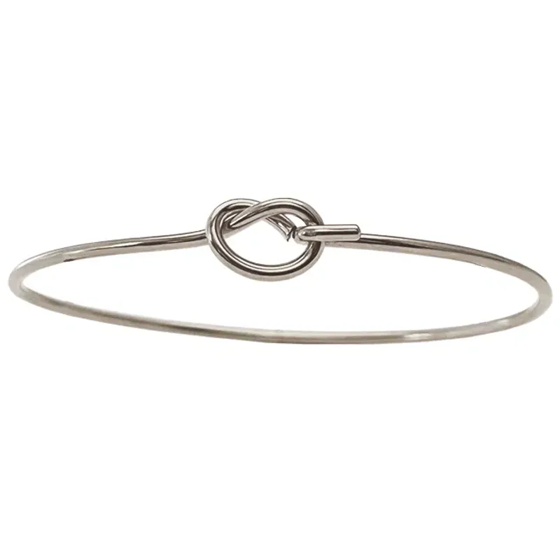 Armring med knute rhodinert