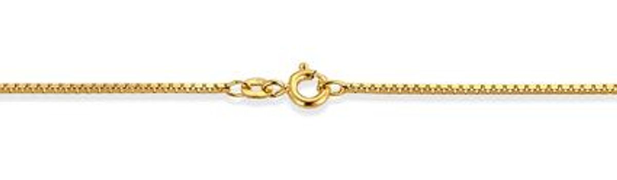 Veneziansk gult gullkjede 50cm/1,2mm