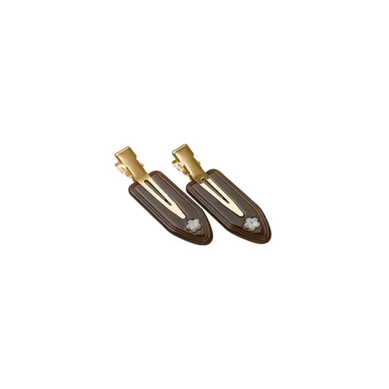 Frea Hårspenne Set Brown, Maanesten