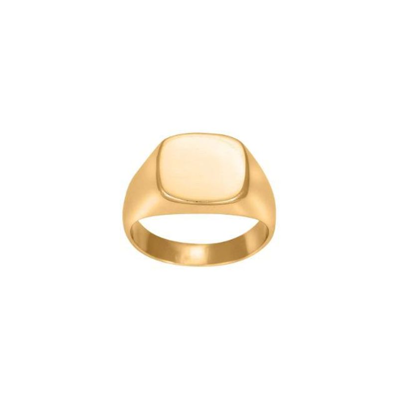 Son of Noa gullfarget Stål ring med plate
