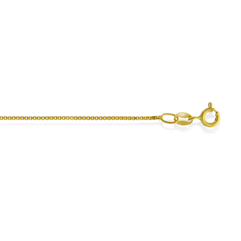 0,7mm/38cm veneziansk kjede i forgylt sølv 